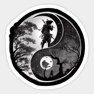 Yin-Yang Art Sticker